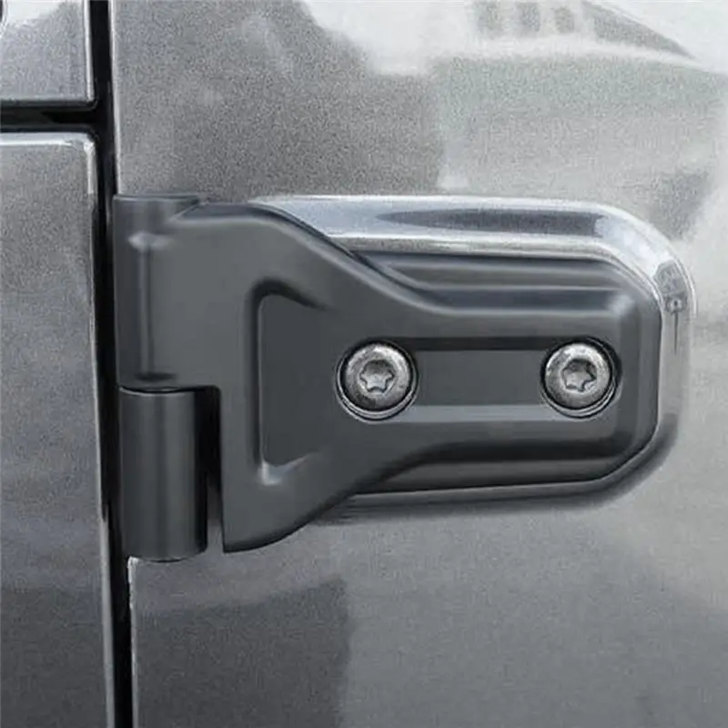 Best-Selling 1Set/4Pcs Car Body Door Hinge Kit For Jeep Wrangler JL 2DR 2018+ Side Door Hinges Cover Trim Long Top And Short Bot