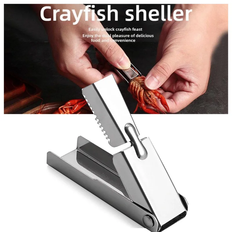 

Stainless Steel Household Shelling Tool Crayfish Sheller Shrimp Opener Special Shelling Tool Kitchen Tool
