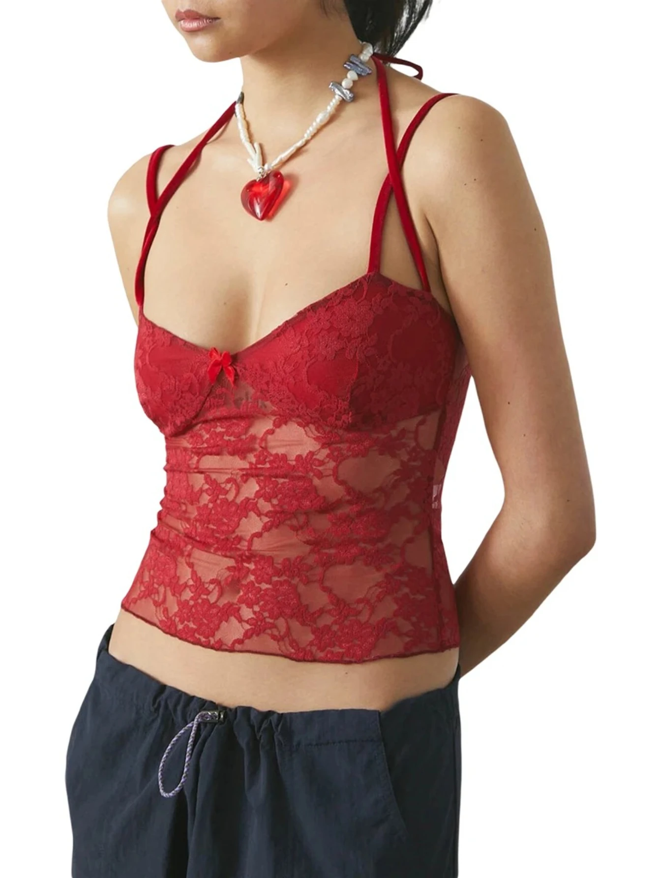 

Летняя женская майка на бретельках, жилет на бретельках, топ, женская сексуальная майка с v-образным вырезом, облегающая майка Y2K с открытой спиной и рукавами, майки