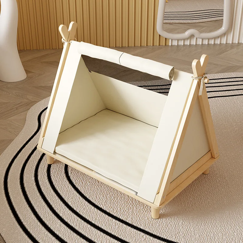 Pet bed off the ground Pet tent kennel Closed security Four-season universal small dog cage