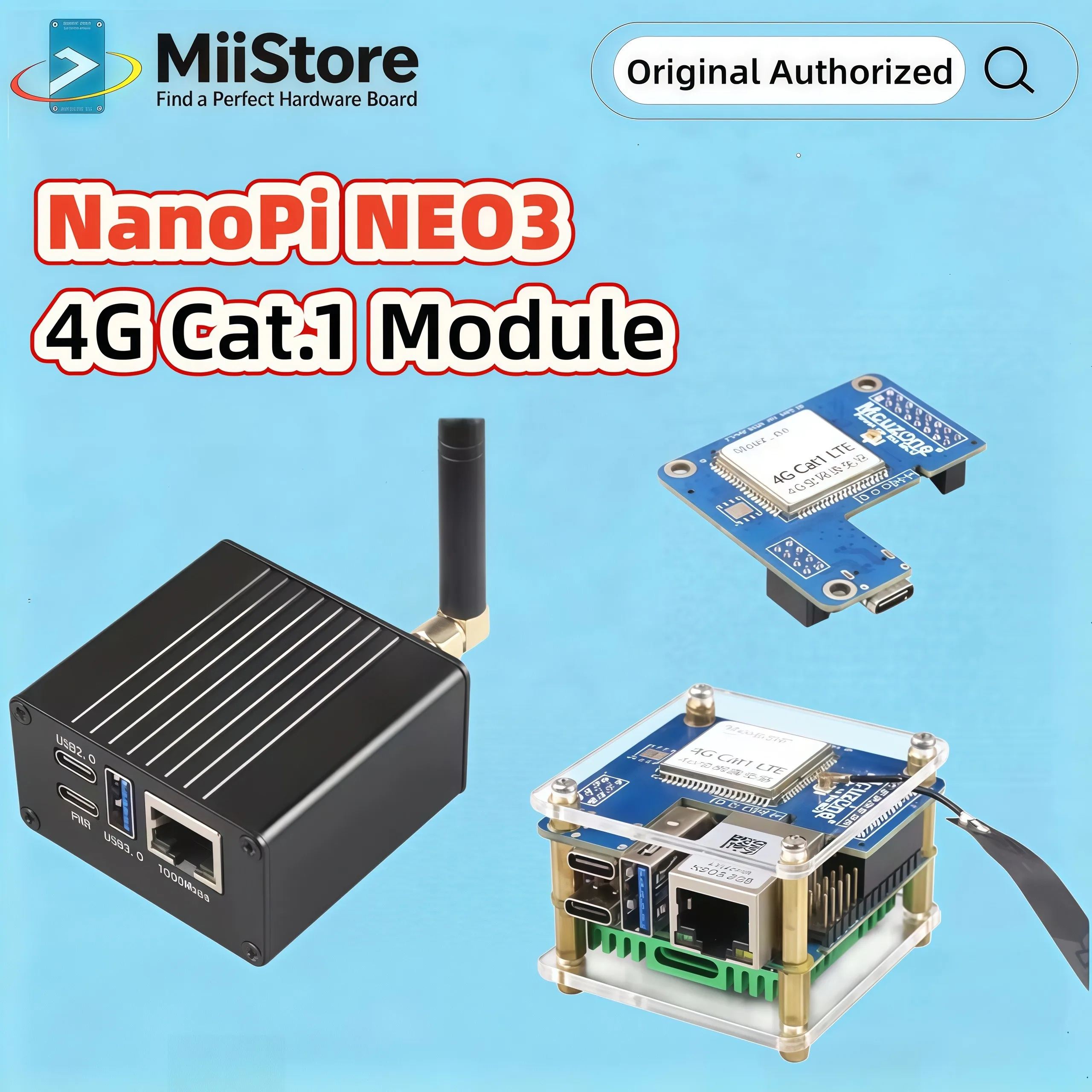 NanoPi NEO3_4G Cat.1 and USB Module, Driver-free | Dial Free | Plug and Play, Debian, Ubuntu
