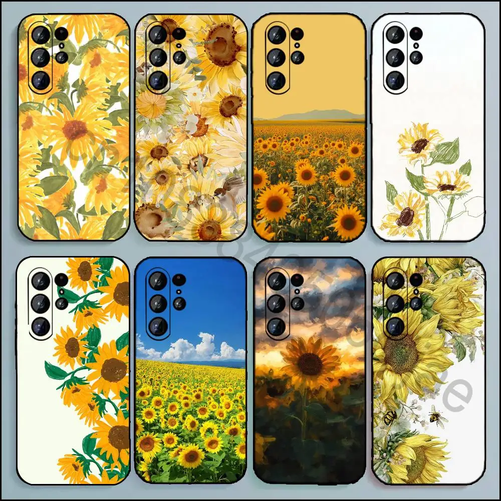 Sunflowers    Phone Case For Samsung Galaxy A20 21 22 31 32 52 53 72 73 80 91 Soft Black Cover
