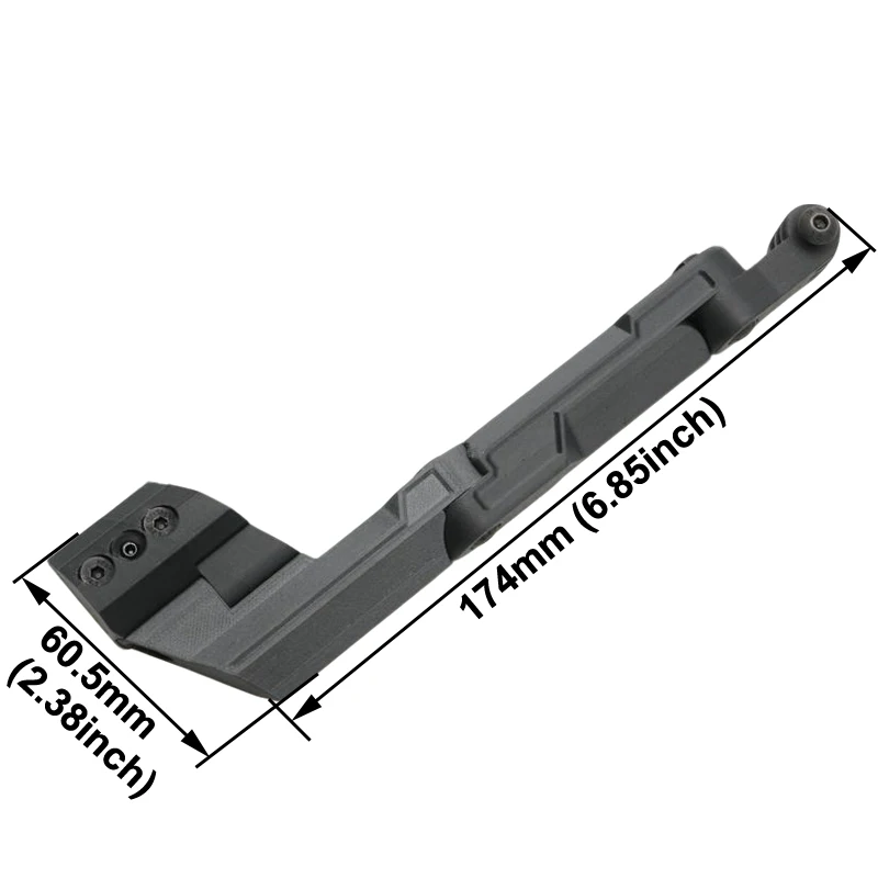 1PC Tactical Helmet Side-mounted Camera Holder Angle Adjustable Bracket Rail Compatible Mount for GoPro/DJI Action FPV Recording