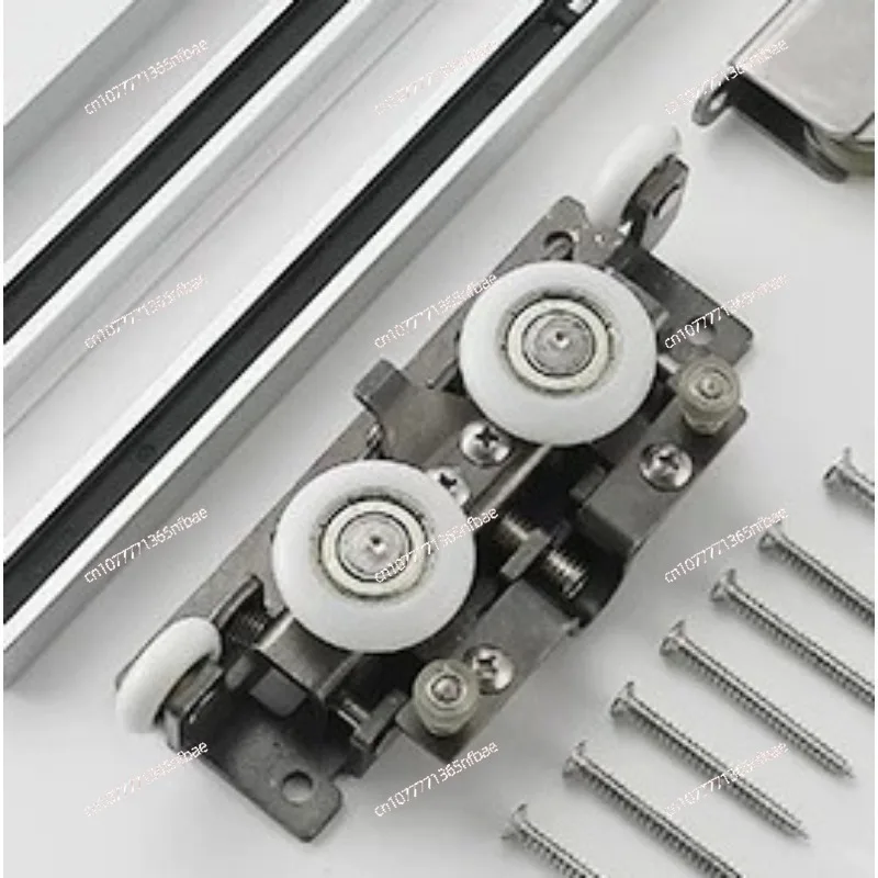 

Trackless Sliding Door Suspension Track Aluminum Alloy Slide Rail Hanging Sliding Door with Two-way Buffer Electric