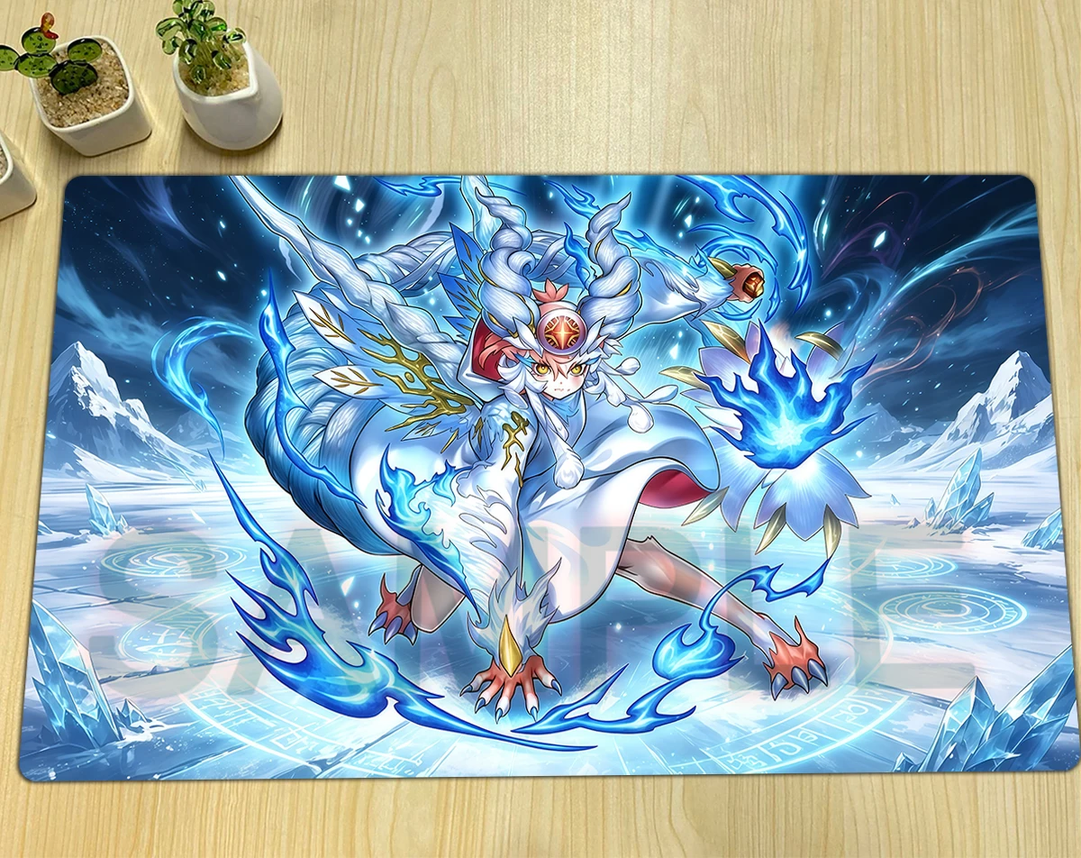 YuGiOh Sinful Spoils of the White Crow Forest Playmat TCG CCG Mat Board Game Pad Trading Card Game Mat Rubber Mousepad Free Bag