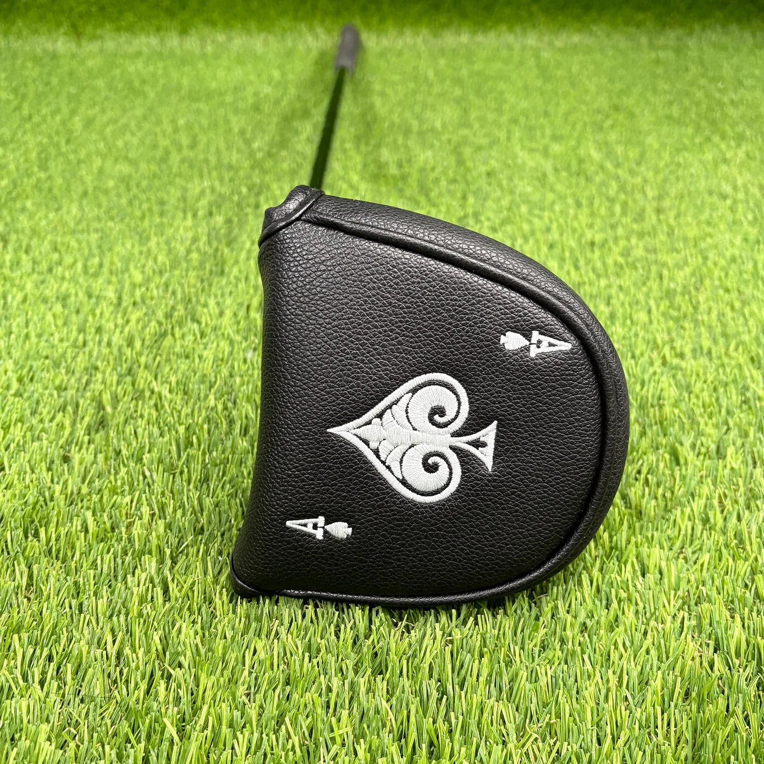Golf Putter Cover Head Golf Headcover PU Leather Elcro For Mallet Blade Putter Golf Club Head Cover Protector view 5