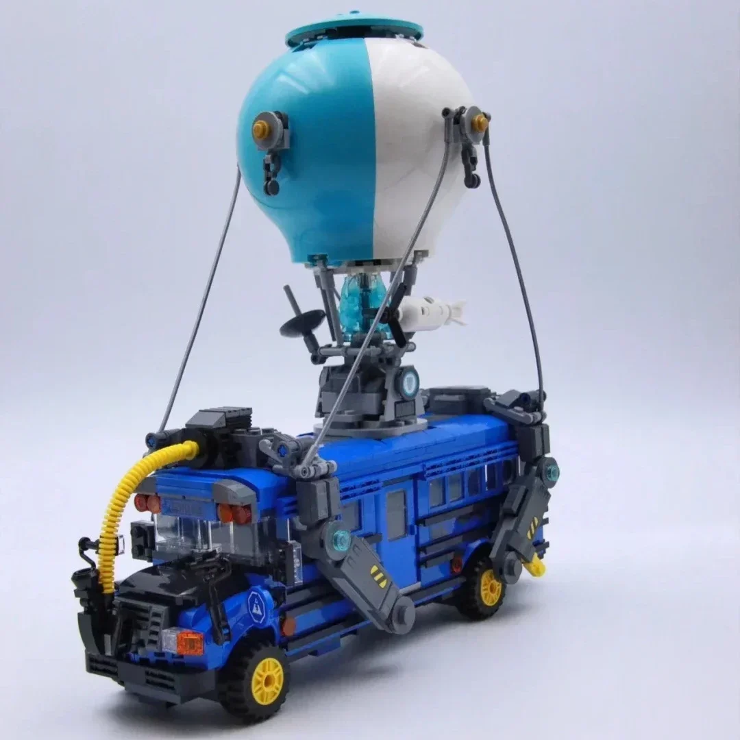 مجموعة مكعبات بناء الحافلة من Battle Model Bricks 77073 متوافقة مع جزيئات Lego، مناسبة لهدايا عيد الميلاد
