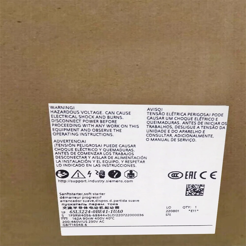 

Новый оригинальный инвертор 6SL3210-1KE14-3AF2 6SL3210-1KE15-8AF2 на складе, гарантия 1 год 6SL3210-1KE14-3AF2 6SL3210-1KE15-8AF2