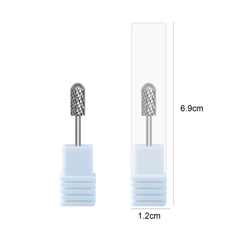لقمة مثقاب الأظافر بسرعة، أداة احترافية للعناية بالأظافر، جودة صالون الأظافر، رأس تلميع الأظافر من فولاذ التنغستن الفضي