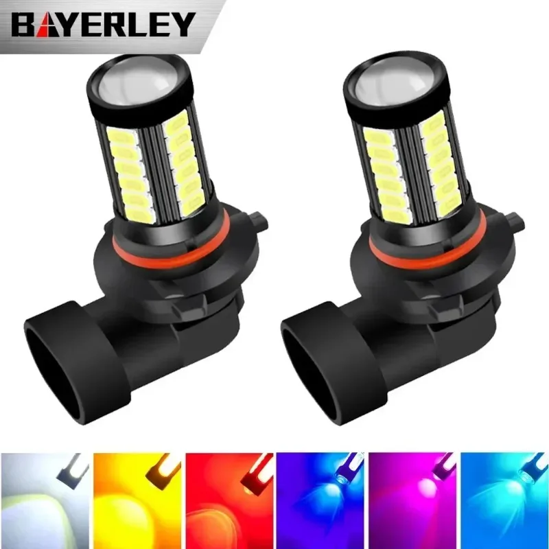 Bayerley Led Lamp H7 9005 HB3 9006 HB4 H9 H8 H16 PSX24W  P13W White Ice Blue Fog Light Bulb Daytime Running Lights Fog Lamps