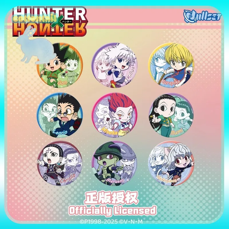 Original Nullset Hunter×Hunter Chibi insignia serie bolsas ciegas versión de dibujos animados Gon Killua animación periférica Acg productos regalo para niños