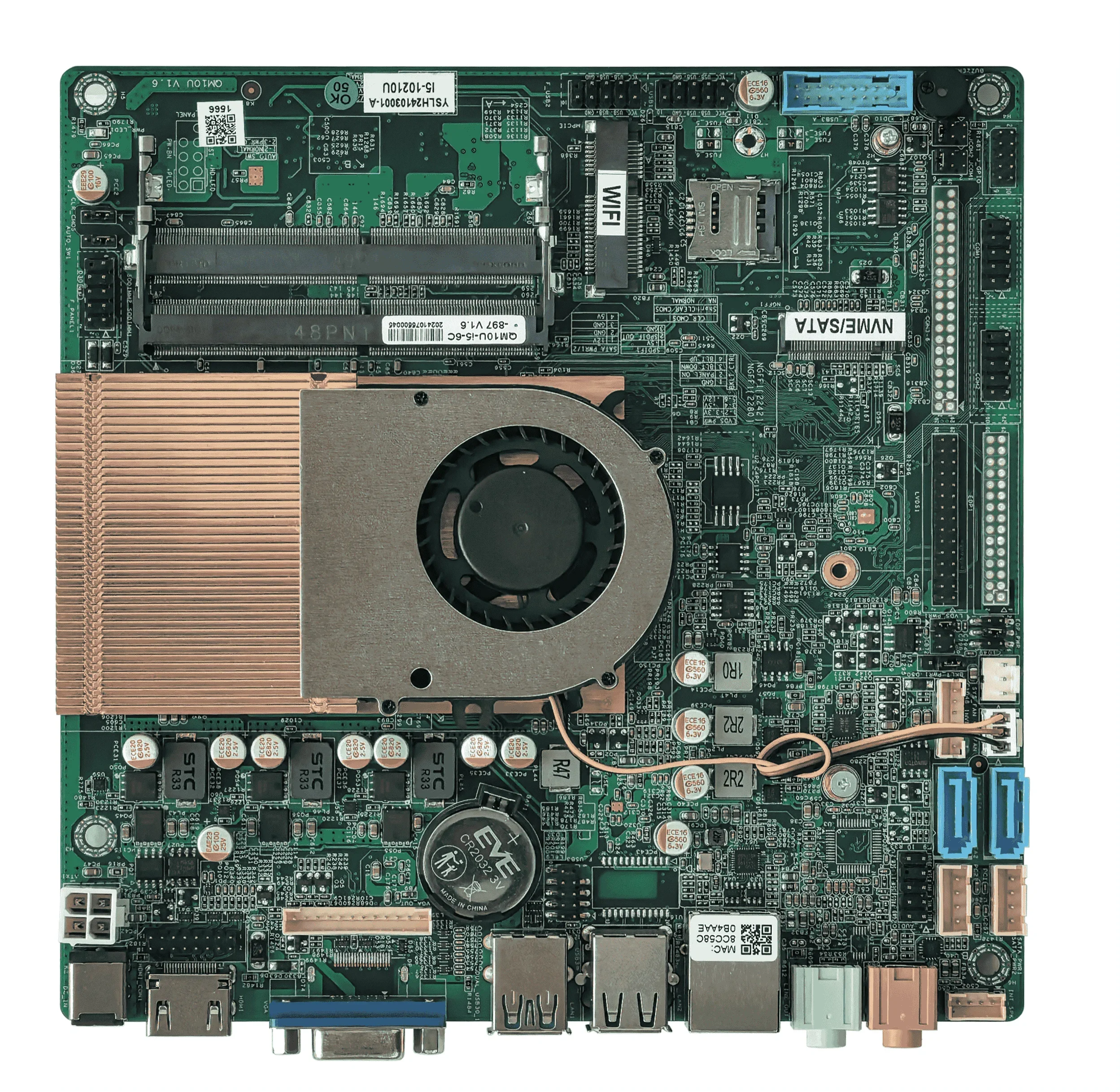 8th Gen 4305U 8145U 8365U BGA1528 Motherboard QM8U DDR4 Mini-PCIE M.2 Win10 Win11 Linux Computer Mainboard 2025