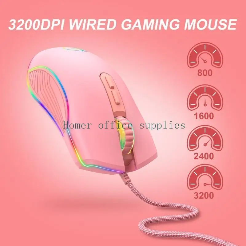 K43B BRAIDED USB MOUSE VỚI TÍNH NĂNG C