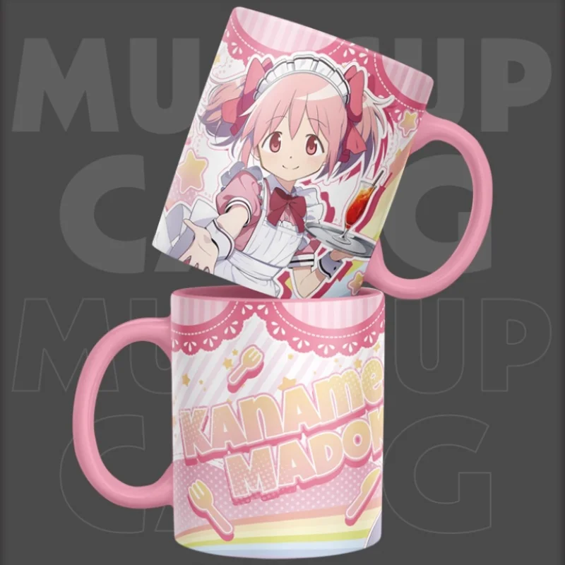 

Anime Water Cup Puella Magi Madoka Magica Cute Ceramics Mug Coffee Cup Kaname Madoka Anime Merchandise Creative Birthday Gift