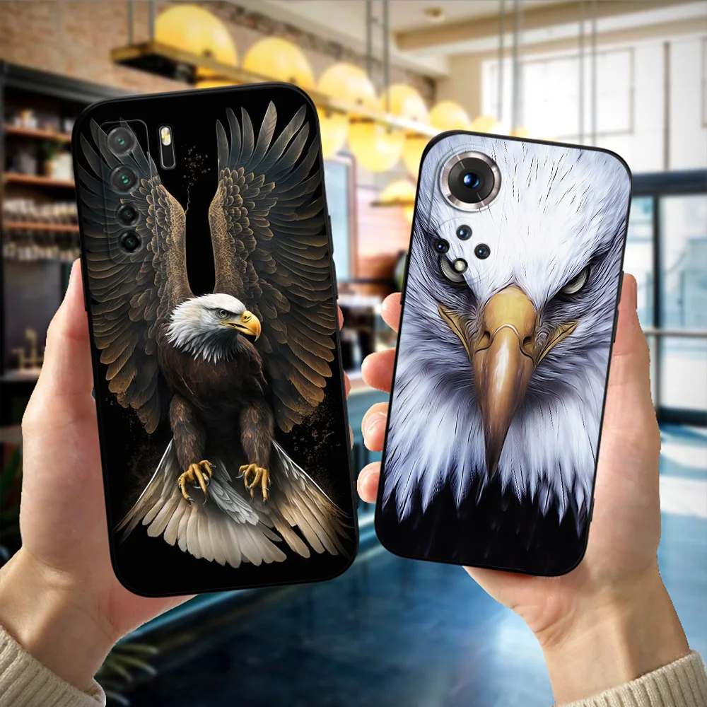 Black tpu Case For Huawei NOVA 11i 10se PLUS P20Lite P30 Lite Pro P40 LITE E P Smart 2020 Cover Soaring Eagle