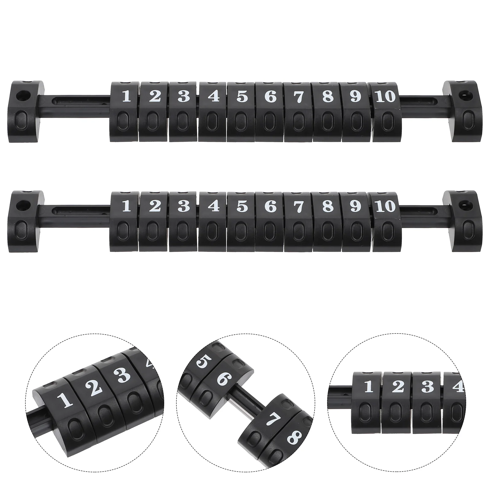 

2 Pcs Boat Scorer Keepers Mini Scoring Markers Soccer Table Black Indicator Foosball