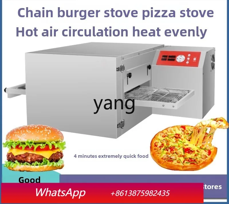 

Lcx Commercial Intelligent Quick Grill Burger Oven, Hot Air Circulation Chain Pizza Oven