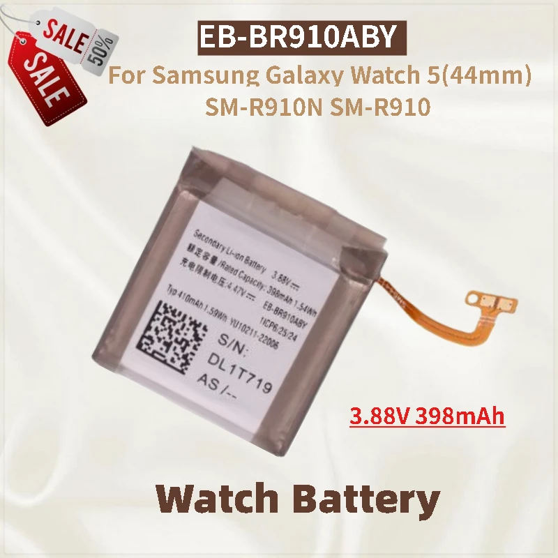 

Battery EB-BR910ABY 3.88V 398mAh for Samsung Galaxy Watch 5(44mm) SM-R910N SM-R910 Brand-New High Quality Replacement Battery