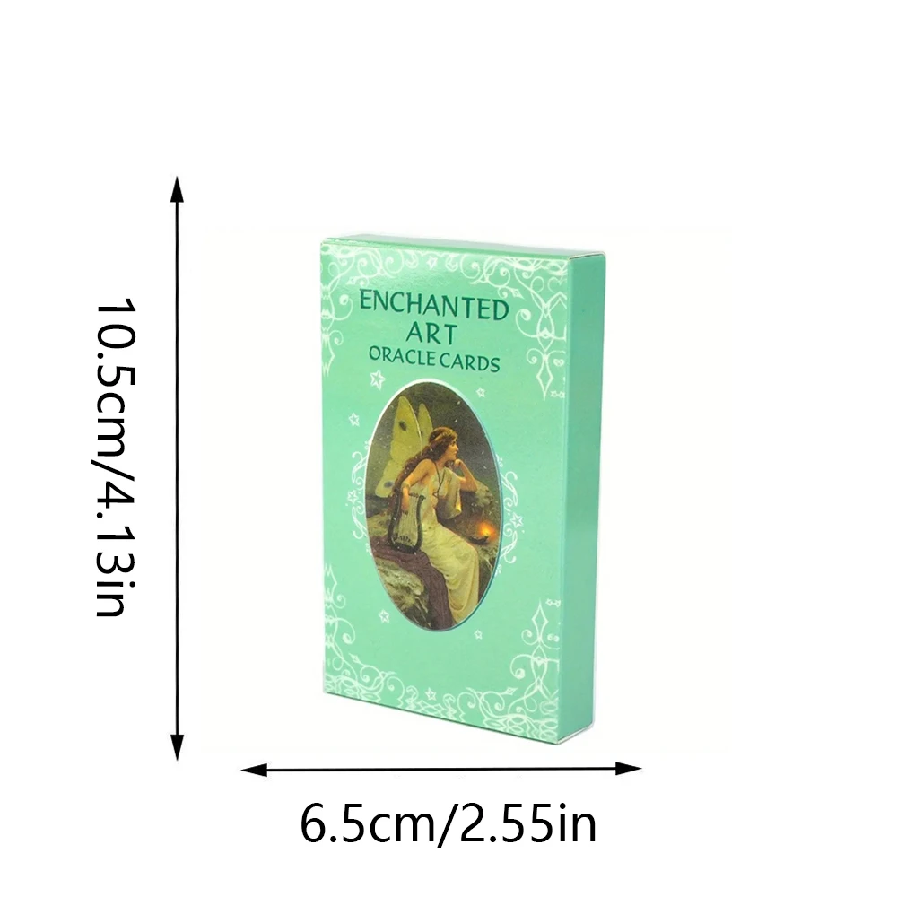 10.3*6cm Enchanted Art Oracle Card Deck 42 Pcs Cards Beautiful Vintage Artwork with Inspiring Messages