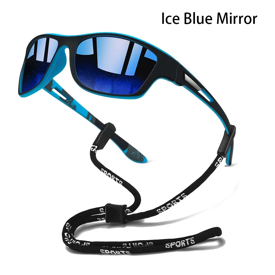 Modische Sport-Sonnenbrille mit Kettenmuster für Herren und Damen – Ideal zum Laufen, Bergsteigen und Angeln – Outdoor-Schutzbrille – Detail 6