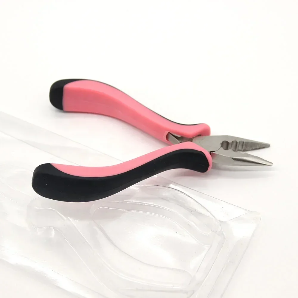 Professional Hair Extension Removal Accessories Micro Ring Hair Extension Tools Pliers 1PCS Stainless Steel PVC Bag + Carton