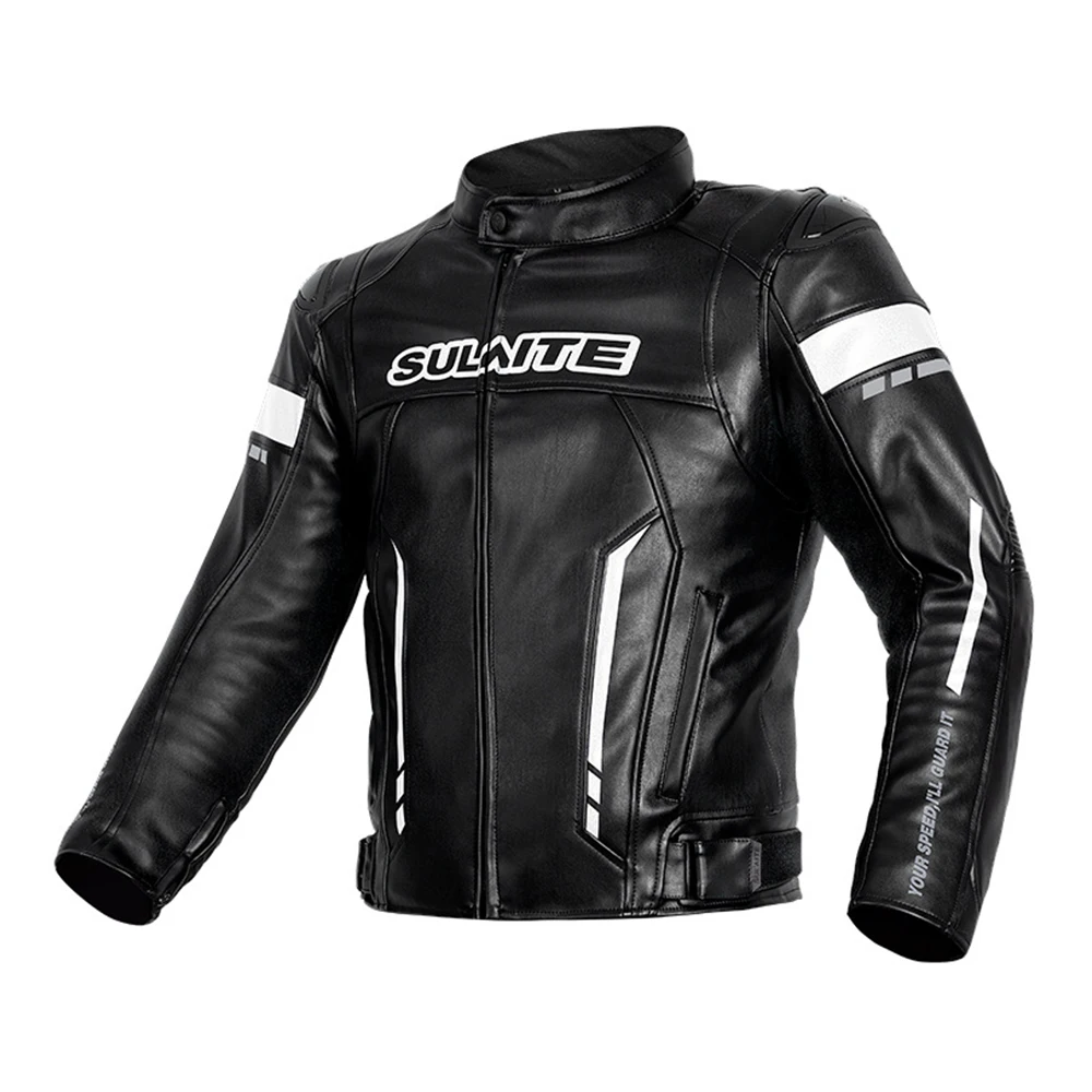 

Motorcycle Jacket CE Certification Anti-fall Motor Jacket For Men Windbreak Leather Jacket PU Material Biker Clothes Keep Warm