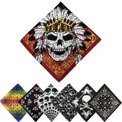 Hiking Scarves Cotton Du-rag Bandana Skull Running 2PAC Scarf Cycling Balaclava BBOY Headwear  HIP HOP Headband