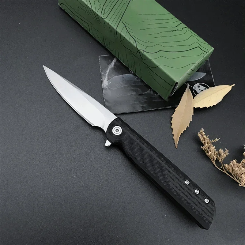 

High Hardness Folding Knife 3801 8Cr13Mov Steel Blade G10 Handle Gift Outdoor EDC Survival Knife Camping Hunting Cutting Tool