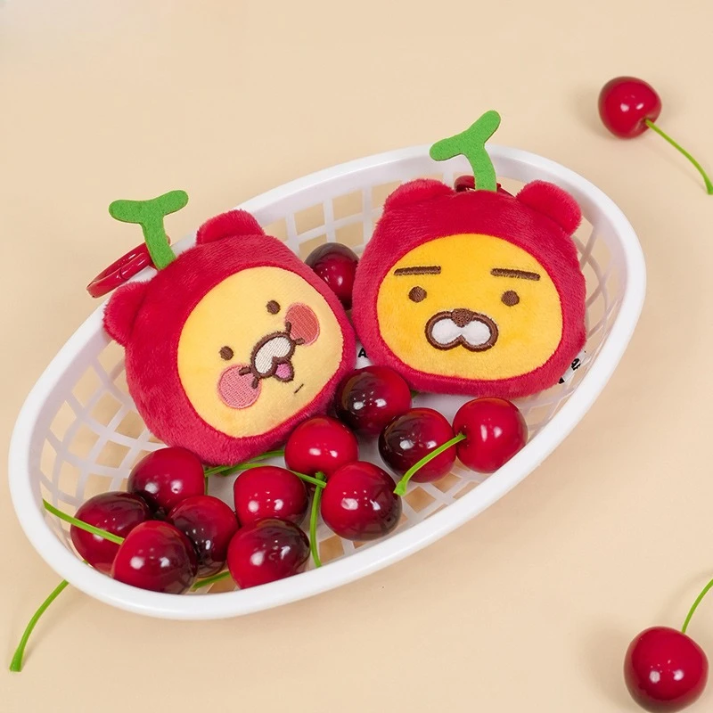 Dessin animé créatif Kakao Friends peluche corps miroir pendentif porte-clés sac à dos pendentif décoration garçons et filles cadeaux de vacances