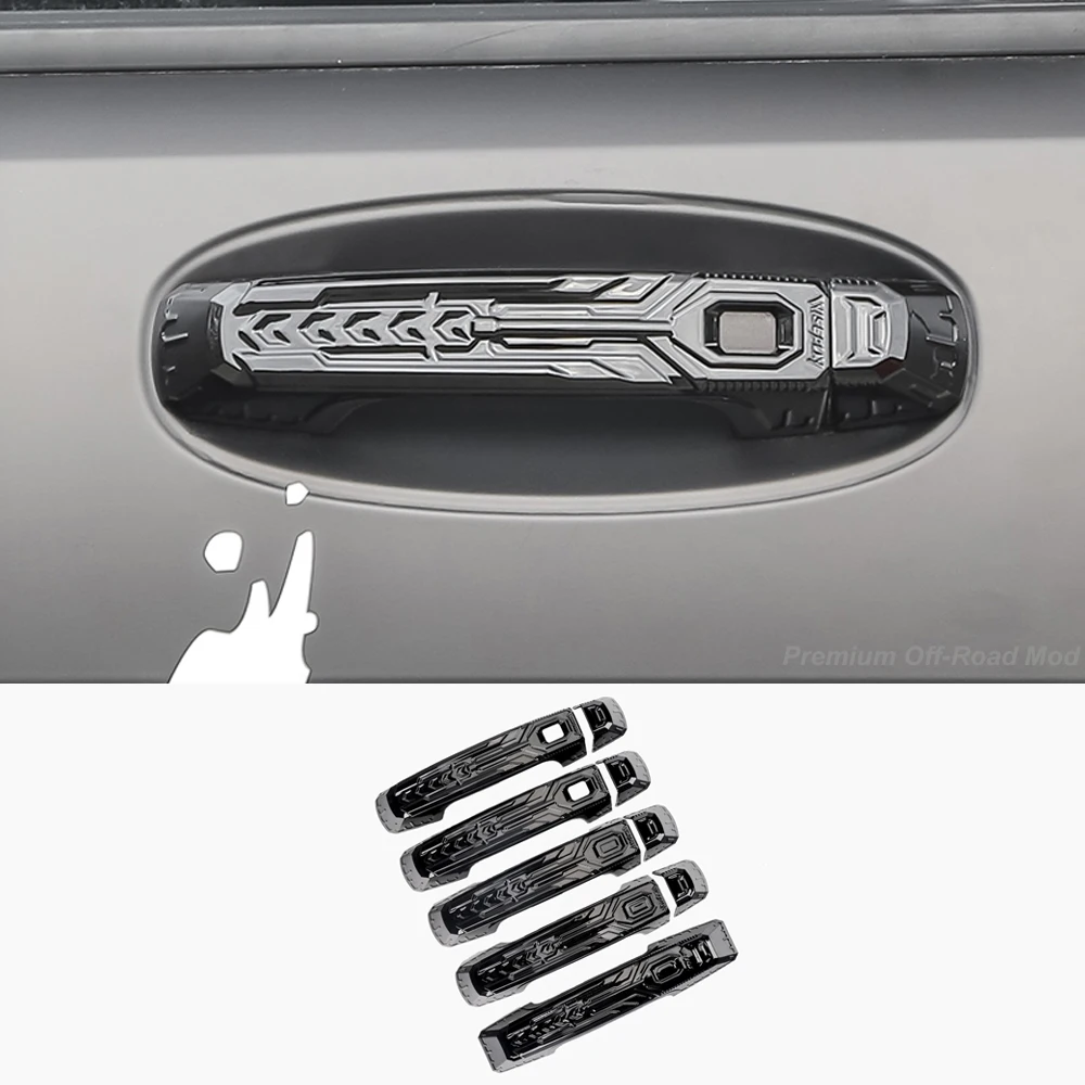 

For 2024-2026 Tank 700 Mecha Style Handle Frame ABS Tailgate Handle Frame Decorative Cover Scratch-Resistant Accessory