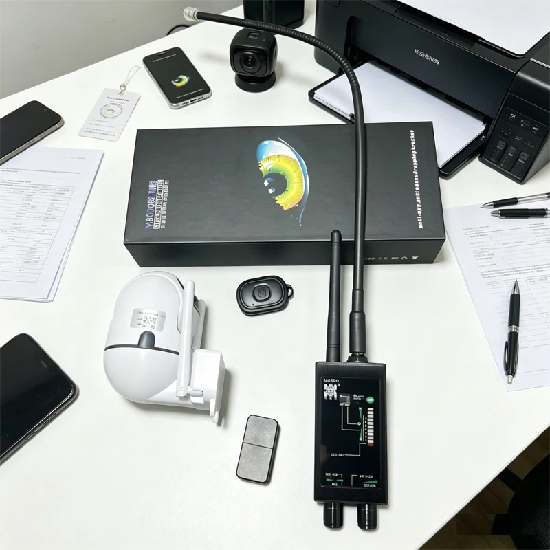 

Усовершенствованный детектор скрытых устройств M8000: магнитный GPS-трекер, детектор жучков и скрытых камер, защита от прослушивания