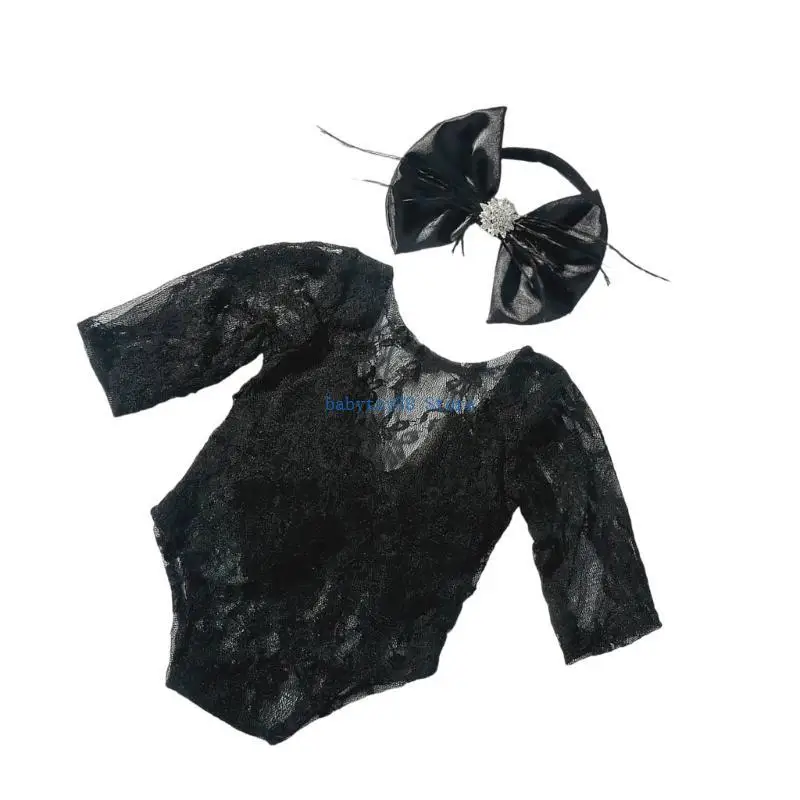 

Y4UD Beautiful Lace Romper & Set Set Уникальный детская одежда для детской фотографии для новорожденных детских фотографий и