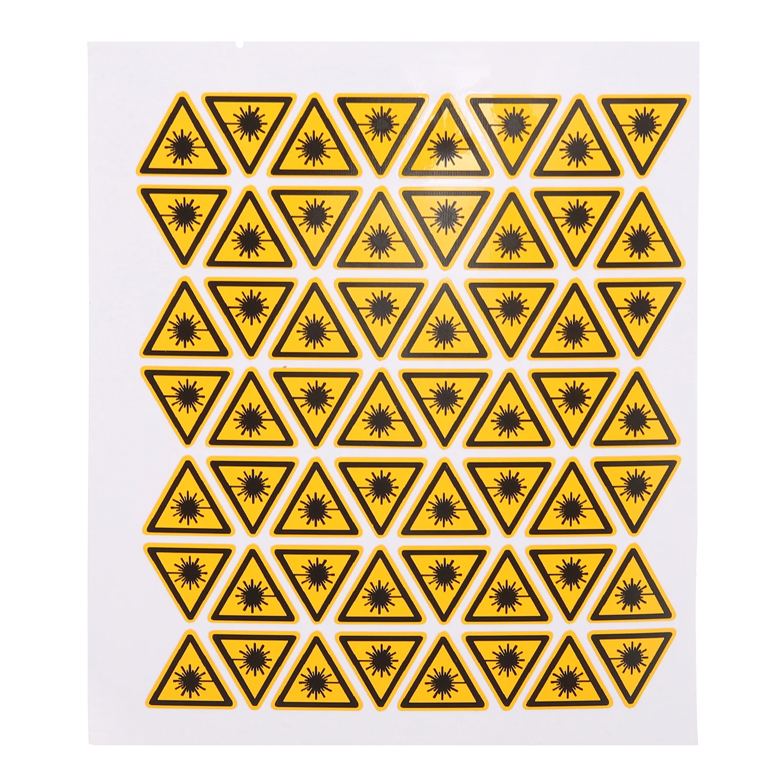 50 Pcs Warning Decals Stickers Safety Signs Cautious Labels Decals Pvc Warning Stickers Triangle Traffic Safety Marks