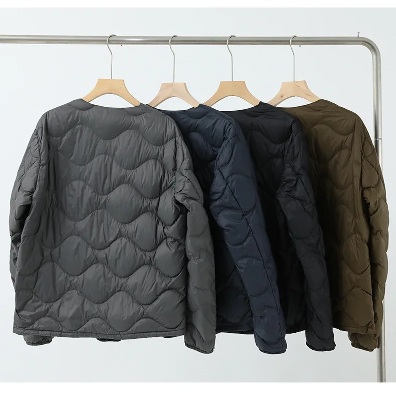 

New Coats and Jackets Men's Lightweight Down Vest V-Neck Jacket Very Warm Winter Man Jacket Warm White Duck Down Man Windbreaker