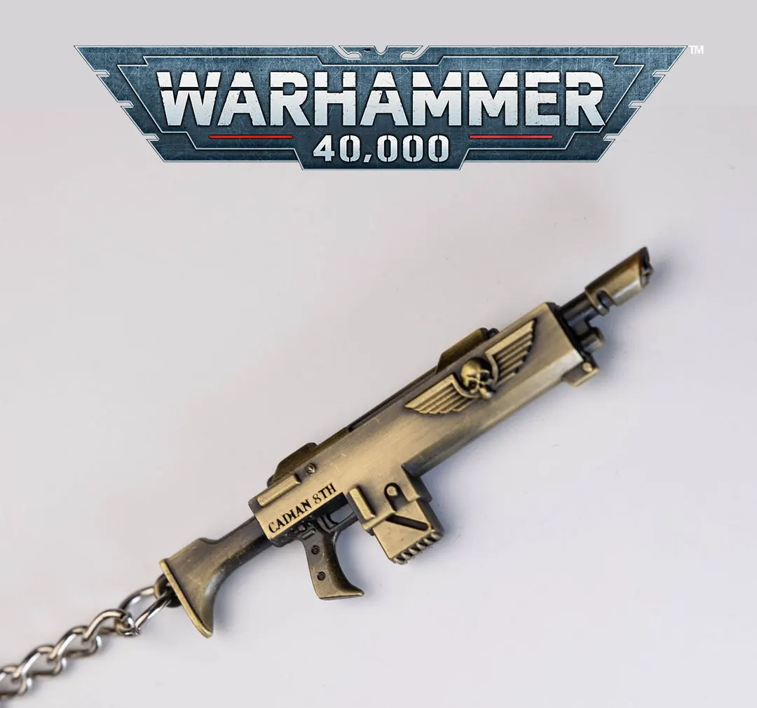 [Starforged Star Casting] Warhammer 40K Game Peripheral Star Army Laser Gun Keychain Pendant Accessories