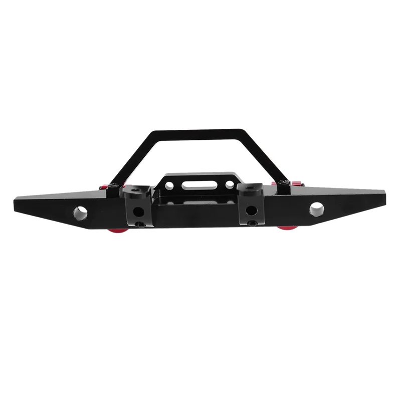 المصد الأمامي المعدني AS96-5X لـ MN D90 D91 D96 D99S MN90 MN99 MN99S 1/12 RC ملحقات أجزاء ترقية السيارة، أسود