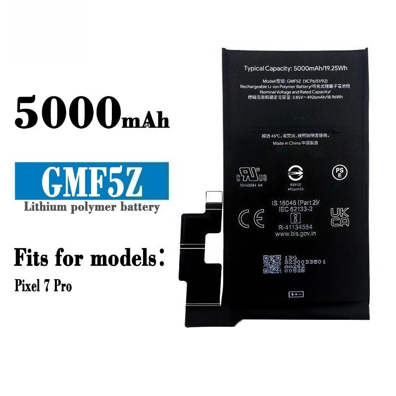 New GZE8U GMF5Z GP5JE 4355mAh 5000mAh 4385mAh for HTC Google Pixel 7 Pixel 7 Pro 7A5G Replacement Mobile Phone Battery + Tools