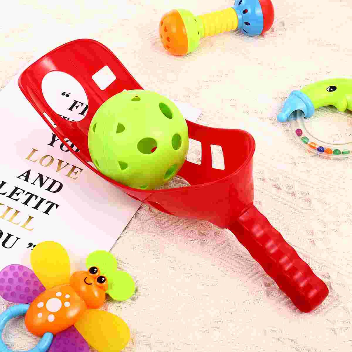 Ensemble de Jeu de Balle à Lancer pour Enfant, Jouets d'Extérieur Cool, Scoop à Attraper, Bébé, Parent-Enfant