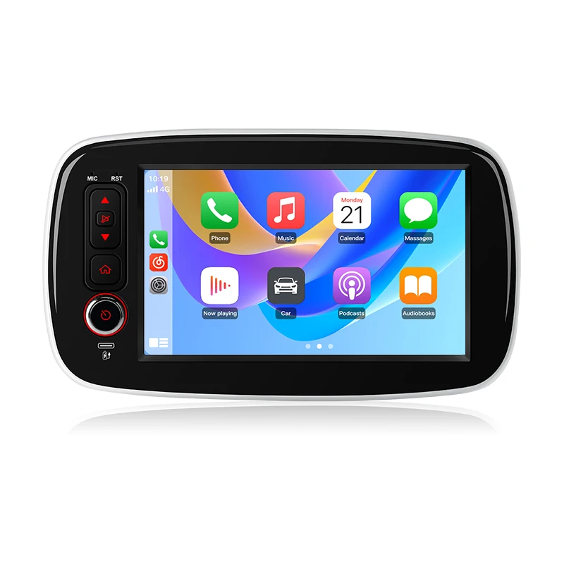 Junsun Android-Autoradio für Mercedes Benz Smart Fortwo 453 2014-2020 8" IPS HD Touch Autoradio Multimedia Wireless CarPlay Android Auto Smart Intelligent Systems GPS-Navigation Bluetooth SWC Canbus