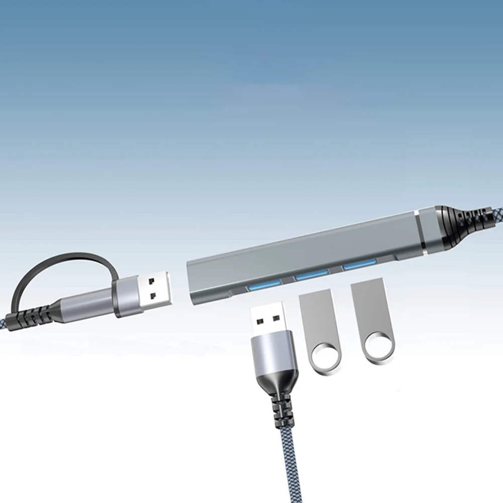 

Разветвитель 4 3,0 для порта ноутбука, расширитель, мультиразъем, USB-адаптер, USB-концентратор, удлинительный кабель, концентратор передачи данных с несколькими портами