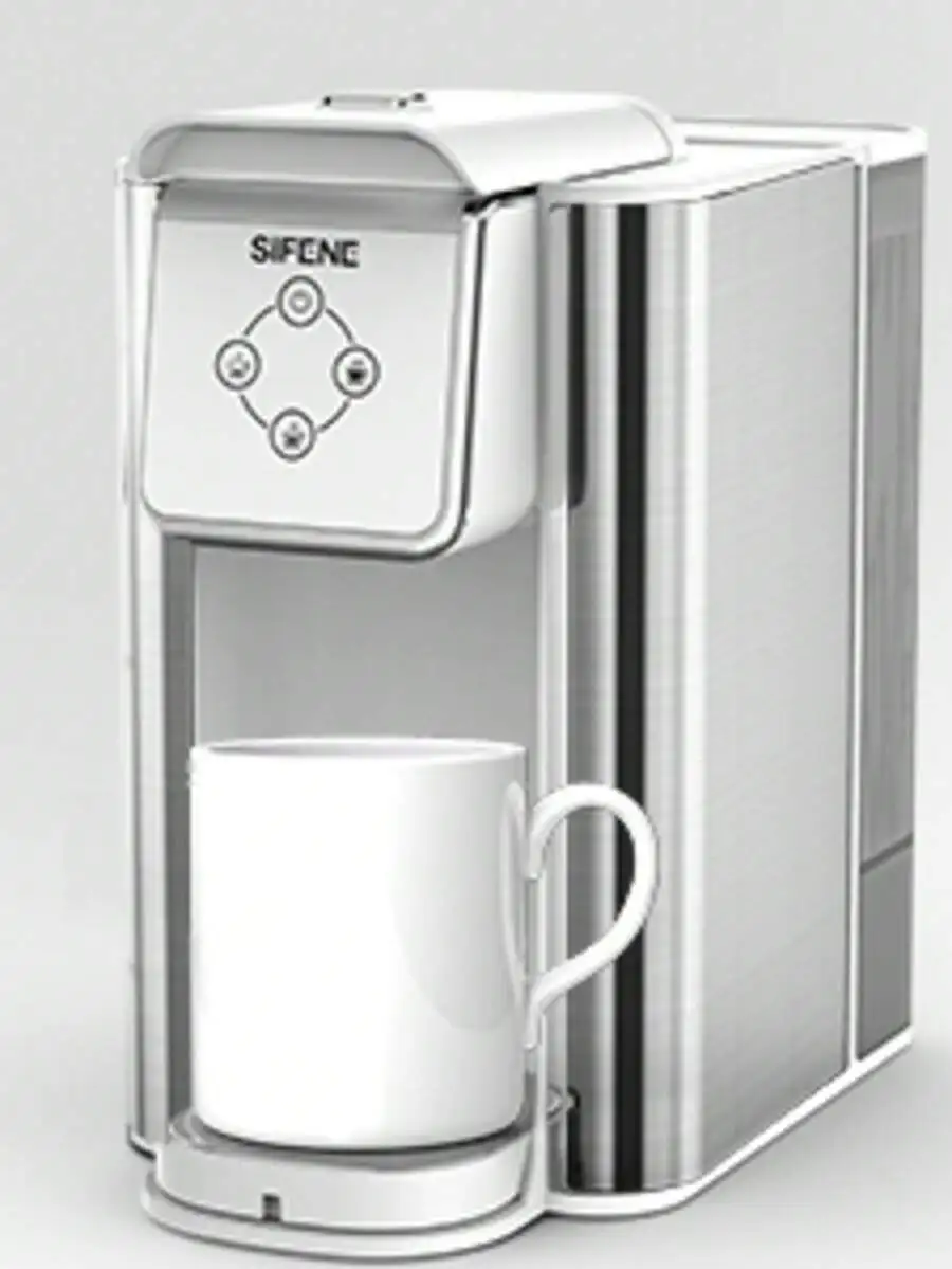 SiFENE Coffee Machine, 3 In 1 Single Serve Coffee Maker, Personal Coffee For K-Pod Capsule, Loose Leaf Tea Ground Coffee, 50oz R