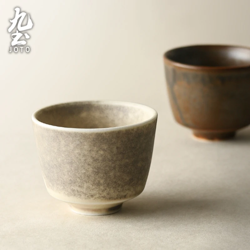 JOTO Comfortable Grip Unique kiln-change glaze color, fine texture Vintage Kiln Tea Cup XCBR0143