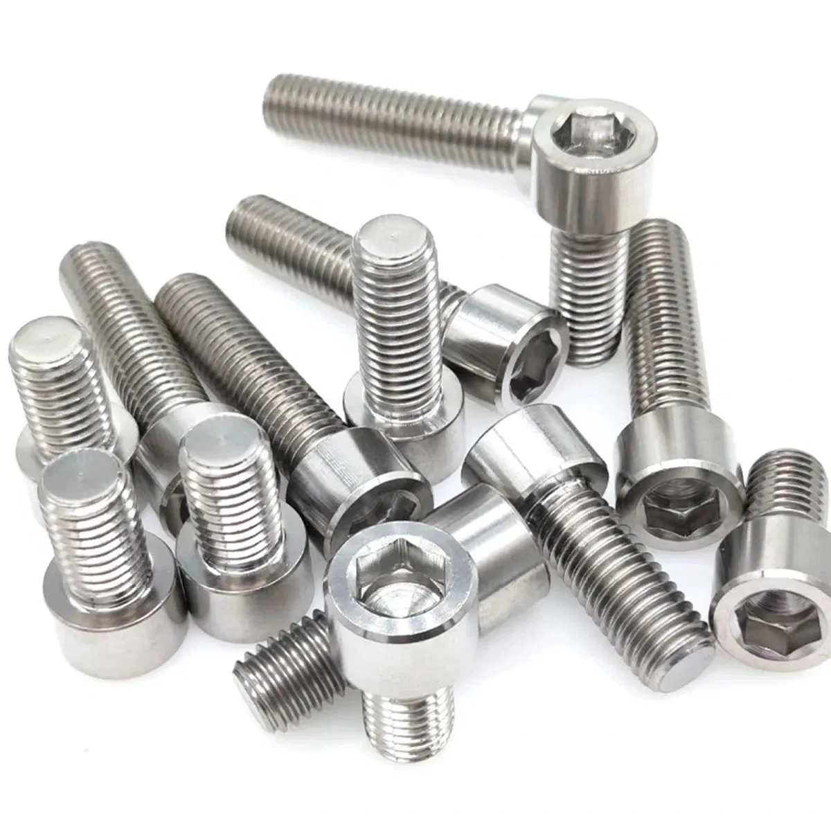 30pcs M3x25 M3 Thread Diameter 25mm Length Hex socket head cap Ti screw TA2 cup head Titanium bolts