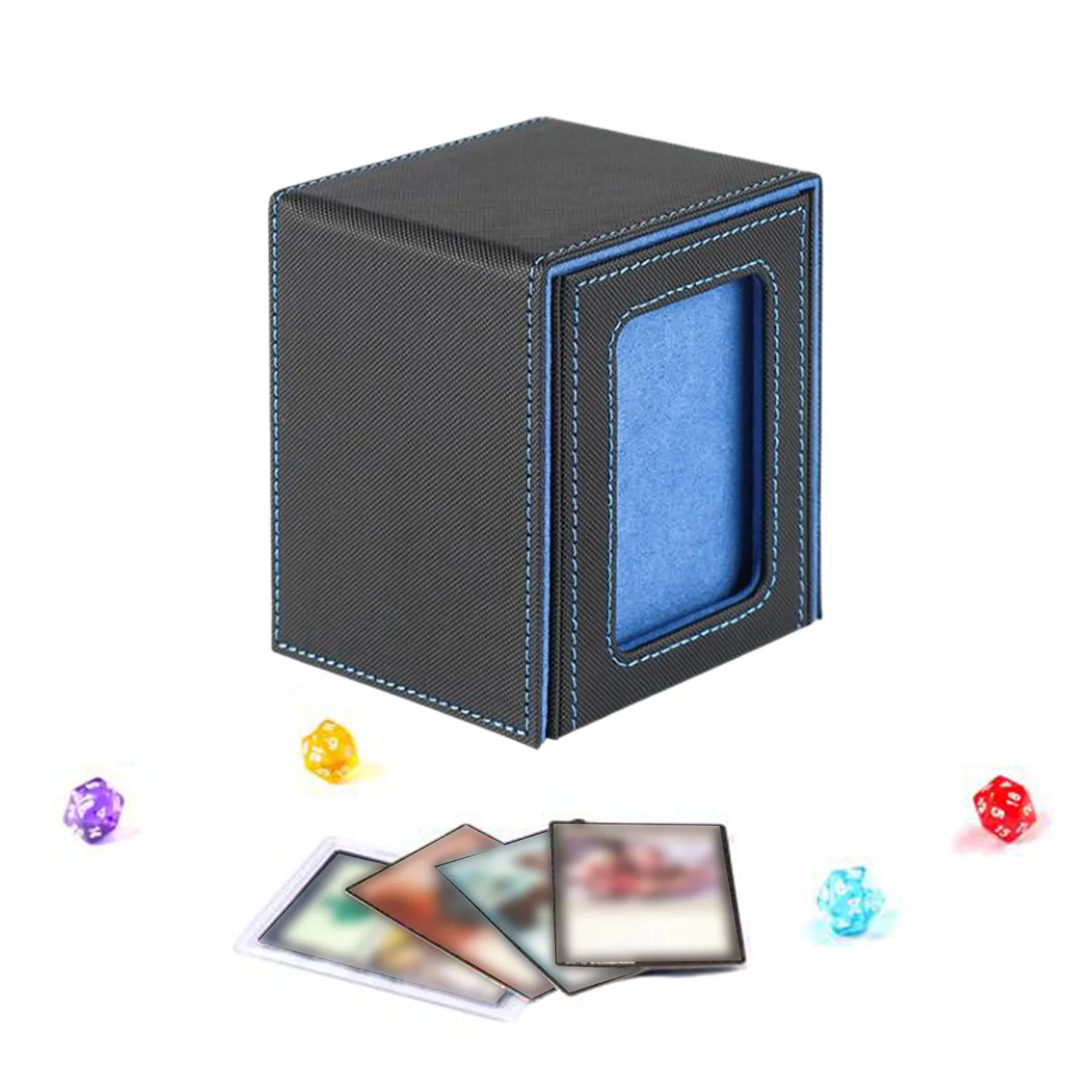 100+ Cards Card Deck Box Holds Protection Closure Card Storage Case Card Holder for Sports Cards Collection Cards