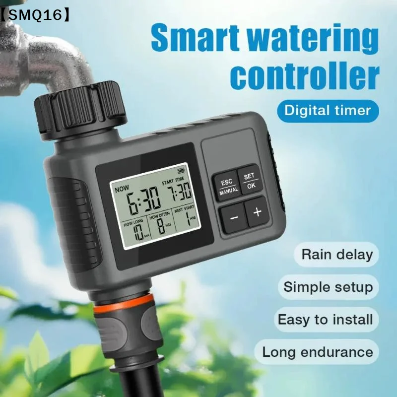 Automatic Water Timer Intelligent Irrigation Watering System Sprinkler Timer Garden Programmer Equipment IPX7 LCD Display【SMQ】