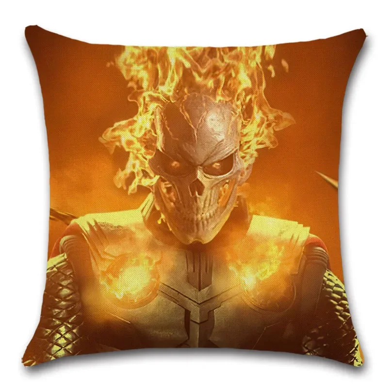 Home Decor Skull Dead Head Halloween Pattern Cushion Cover Pillowcase Living Room Sofa Chair 45X45CM Funda de almohada