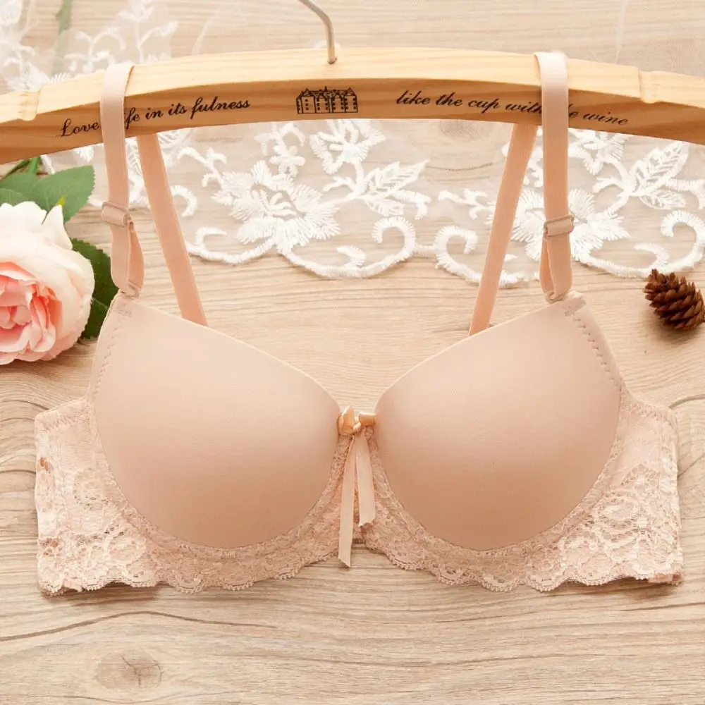 

Fashion Mesh Lace Deep V Bra Anti-sagging Lingerie Underwear Women Shockproof Intimates Push Up Bras Women