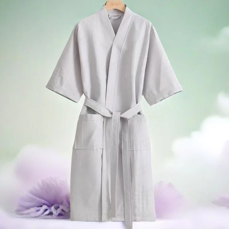 New Women Autumn New Towel Kimono Bath Robe Bridesmaid Robes Femme Sexy Waffle Bathrobe Dressing Gown Bride Wedding Peignoir