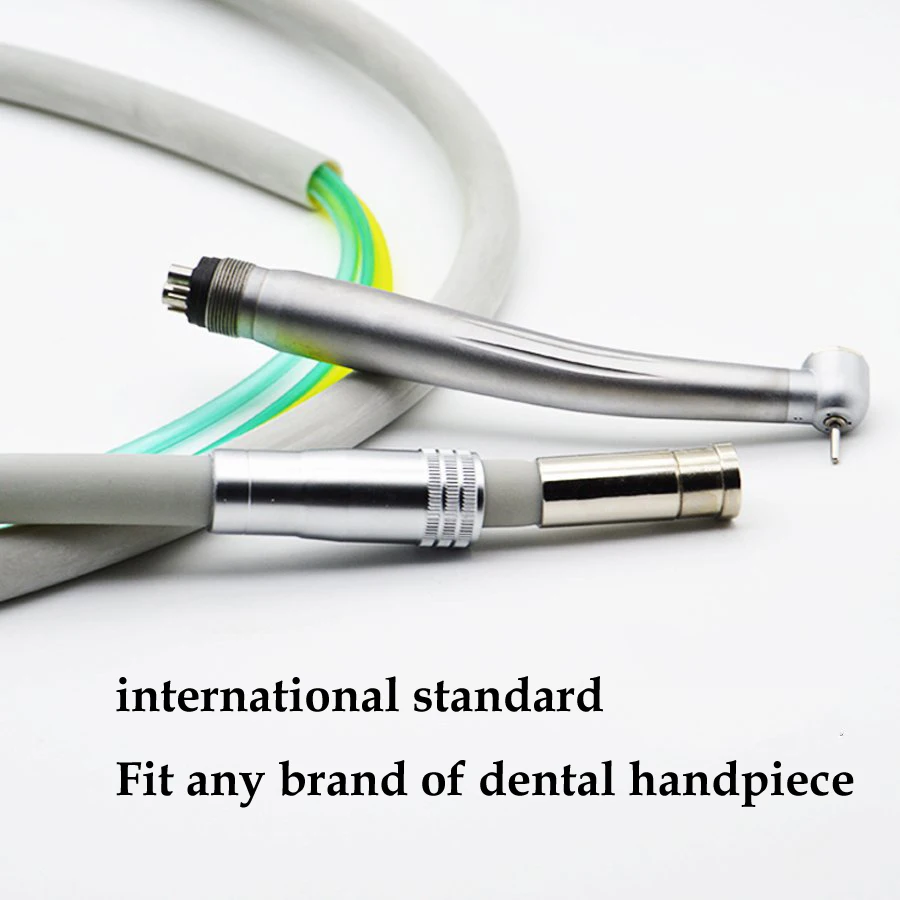 Dentale 2 fori 4 fori manipolo ad alta velocità tubo tubo tubo manipolo in Silicone tubo con adattatore connettore SL1113