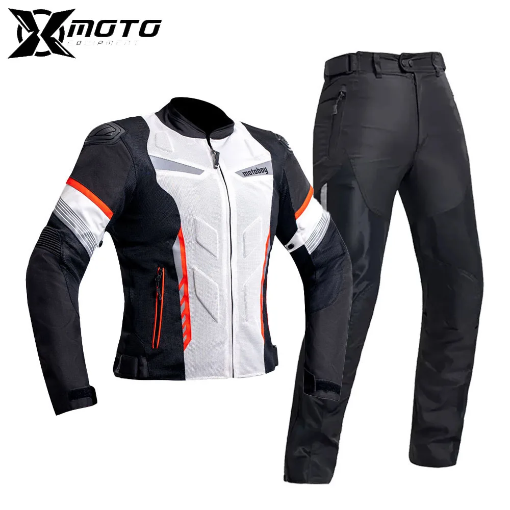 

Men Riding Motocross Racing Jacket Suit Summer Motorcycle JacketsMoto Jacket Waterproof Coldproof Motorbike Clothing Protection